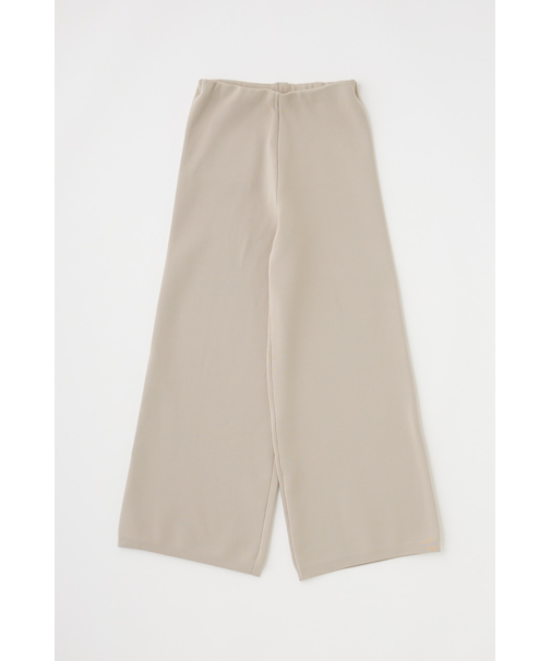 ニットワイドパンツ　リサイクルポリエステル×オーガニックコットン