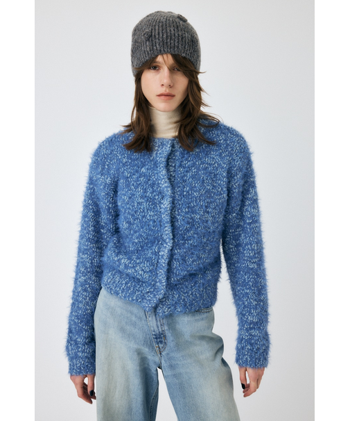 GLITTER SHAGGY ニットカーディガン