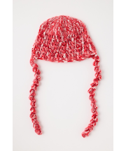 FLUFFY CROCHET HEAD キャップ