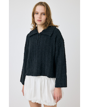 OPEN COLLAR ニット
