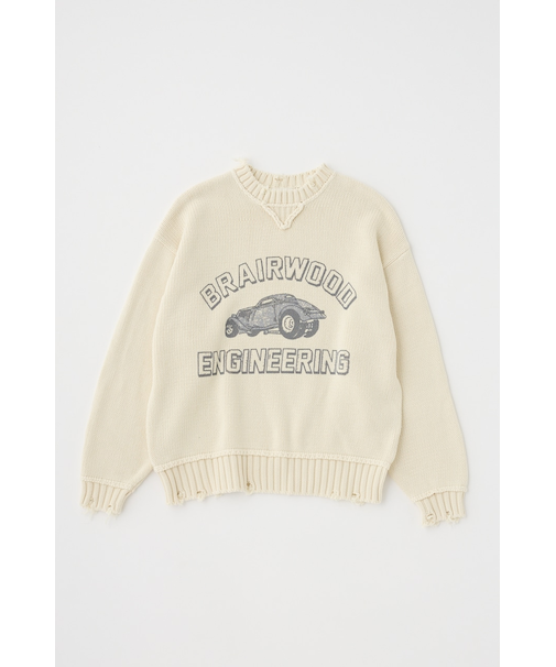 VINTAGE LIKE PRINTED セーター