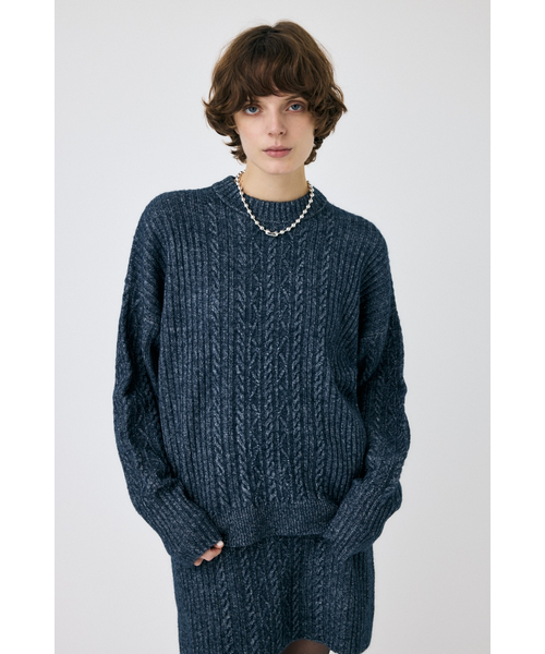 KNIT TIE RIB トップス｜マウジーの通販｜&mall（アンドモール）三井