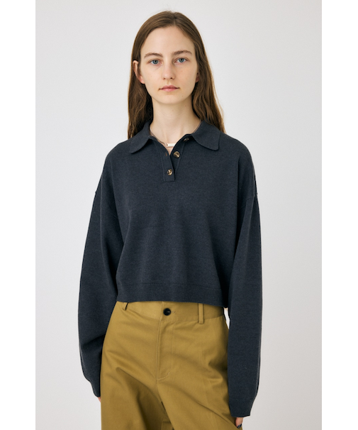 BOXY KNIT ポロ