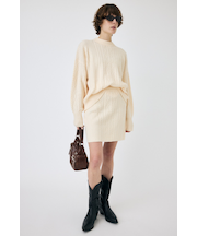 RIB CABLE ミニスカート