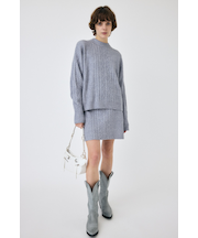 RIB CABLE ミニスカート