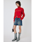 BELTED DENIM ミニスカート