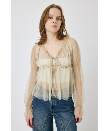 TULLE LAYERED トップス