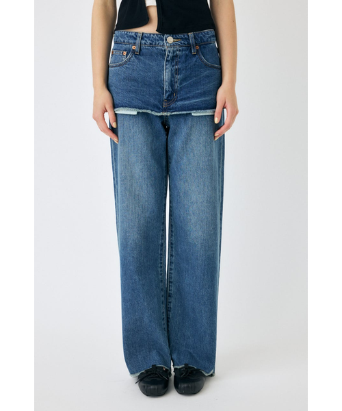 専用 新品 MOUSSY PAINTER WIDE ストレートデニム サイズ1 MOUSSY | PAINTER WIDE ストレートデニム (ワイド ) |SHEL'TTER WEBSTORE