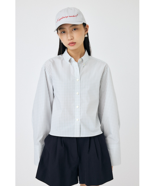 WIDE SLEEVE PLAID シャツ