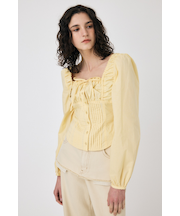 PUFF SLEEVE CORSET FIT ブラウス