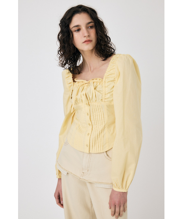 PUFF SLEEVE CORSET FIT ブラウス