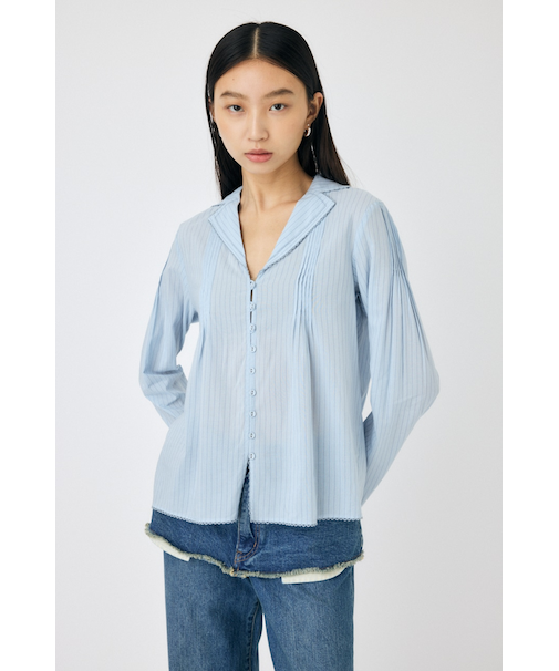 COTTON PINTUCK ブラウス