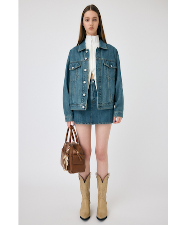 TINTED DENIM ミニスカート