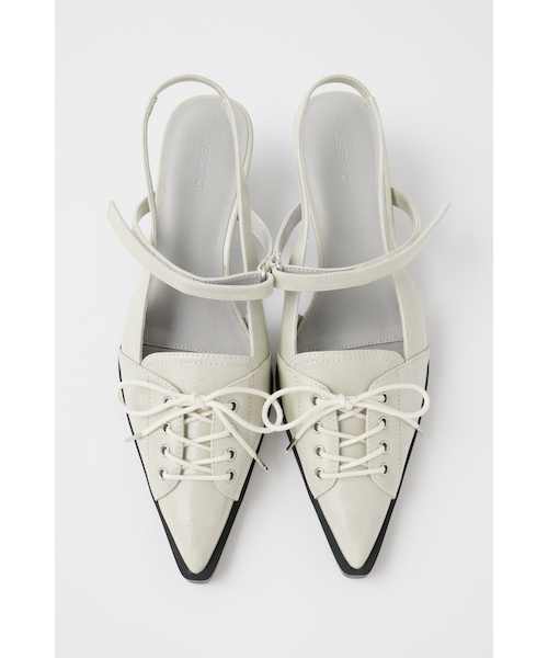 LACE UP SLING BACK ミュール｜マウジーの通販｜&mall（アンド