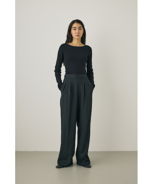 TWOタックパンツ リサイクルポリエステル使用