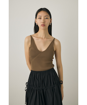 カップ付きニットキャミソール リサイクルポリエステル使用