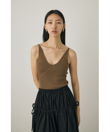 カップ付きニットキャミソール リサイクルポリエステル使用