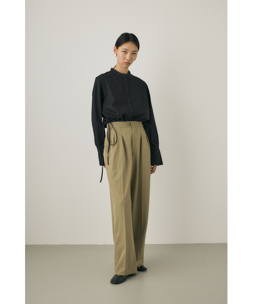 ２WAYスタンド衿シャツ　オーガニックコットン使用