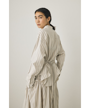 ２WAYスタンド衿シャツ　オーガニックコットン使用