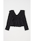 EYELET RUFFLE ブラウス