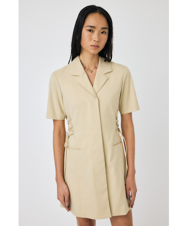 LACE UP TAILORED ドレス