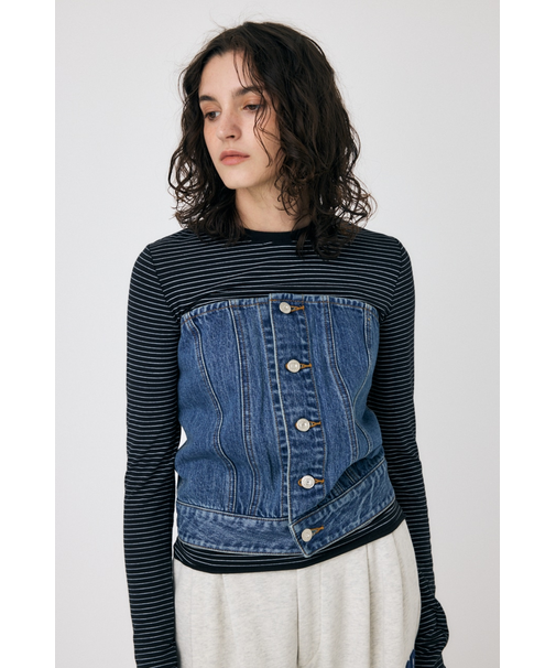 DENIM BARE ビスチェ