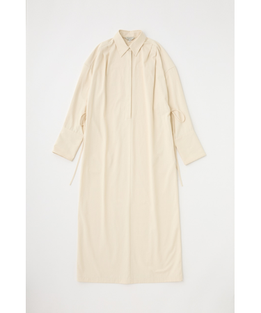 シャツワンピース　オーガニックコットン×リサイクルポリエステル混