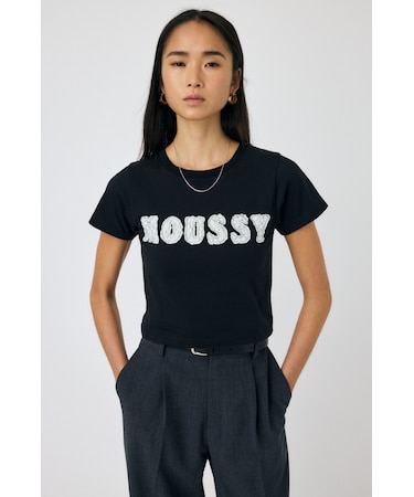 PATCH LACE MOUSSY TINY Tシャツ