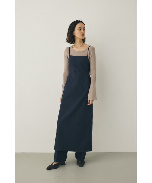 キャミワンピース　リサイクルポリエステル×レーヨン混