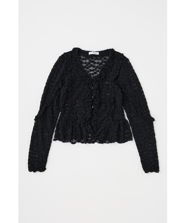 RUFFLE DETAIL LACE トップス