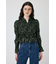 SHIRRING FLORAL フィットシャツ