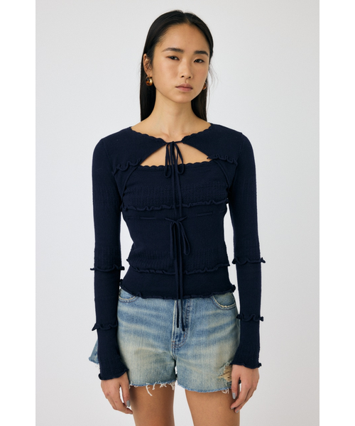 BOW DESIGN ニットトップス｜マウジーの通販｜&mall（アンドモール