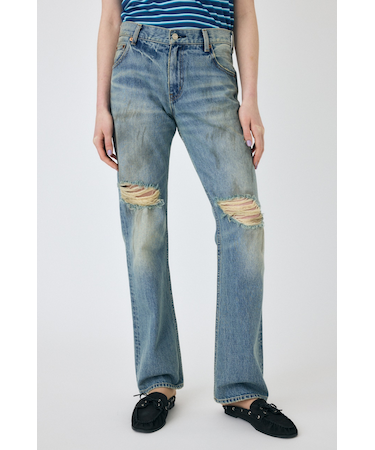 BRUSHED STRAIGHT フレアデニム