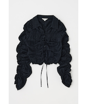FRONT TIE SHIRRING シャツ