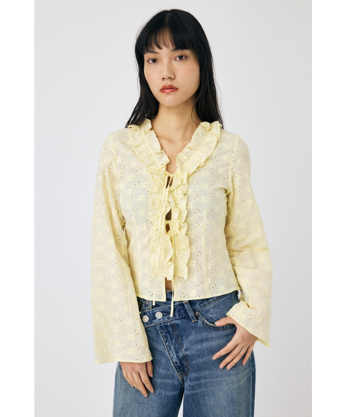 FRONT TIE EYELET シャツ