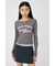 SHEER LAYERED ロングスリーブTシャツ