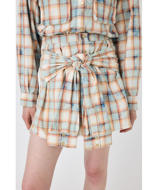 【セットアップ可能】BLEACH CHECK スカート