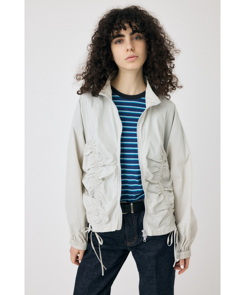 MOUSSY RIBBON GATHER NYLON ジャケット RIBBON GATHER NYLON ジャケット｜マウジーの通販｜&mall