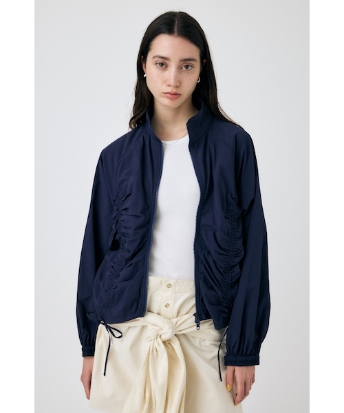 RIBBON GATHER NYLON ジャケット｜マウジーの通販｜&mall（アンド