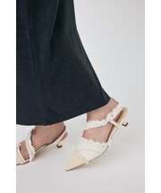 REMAKE DENIM POINTY HEEL パンプス