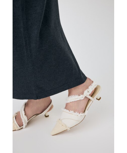 REMAKE DENIM POINTY HEEL パンプス