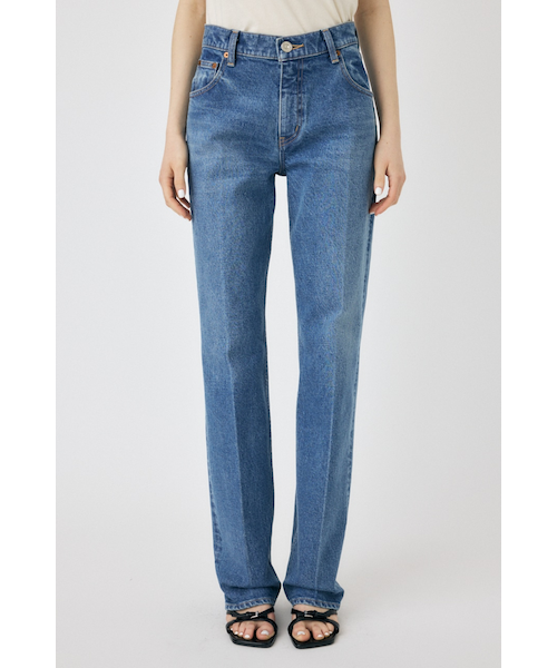 moussy MVS CENTER PRESS ストレートデニム MVS CENTER PRESS ストレートデニム｜マウジーの通販｜&mall