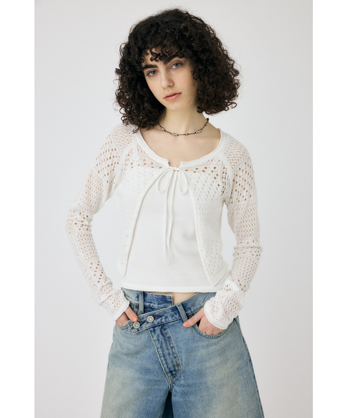 OPENWORK KNIT アンサンブル