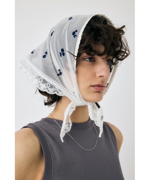 FLORAL TULLE スカーフ