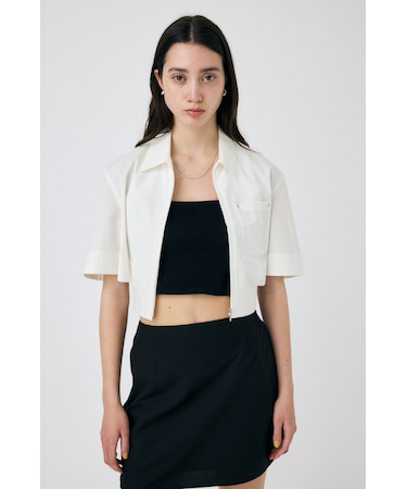 CROPPED BELTED シャツ
