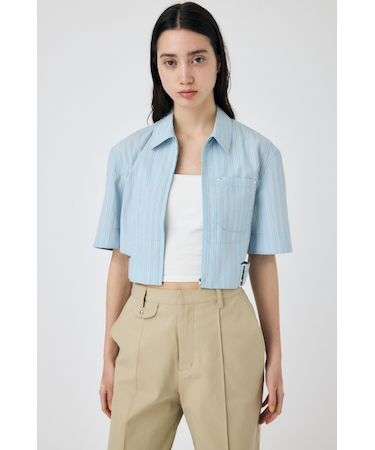 CROPPED BELTED シャツ