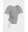 ONE SHOULDER タイネック TEE