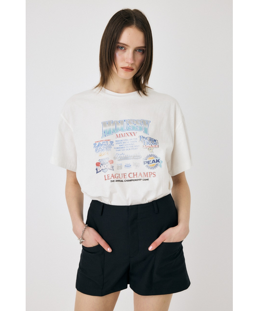 MOUSSY LEAGUE CHAMPS 25 Tシャツ
