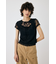 LACE LAYERED OPEN NECK トップス