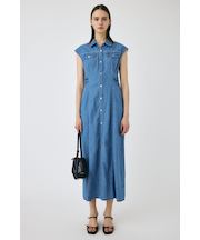 CAP SLEEVE デニムドレス